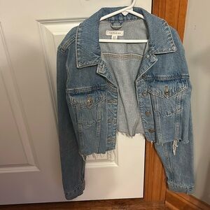 Top shop Cropped Denim Jacket US 4